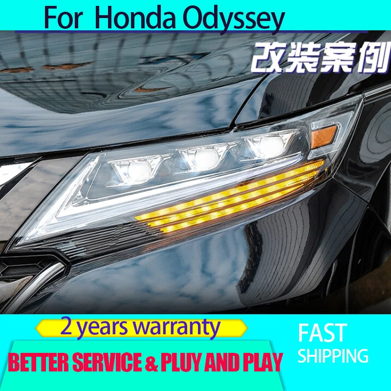 

Car Styling for Honda Odyssey LED headlight 2015-2021 models modified LED lens streamer turn daytime running light