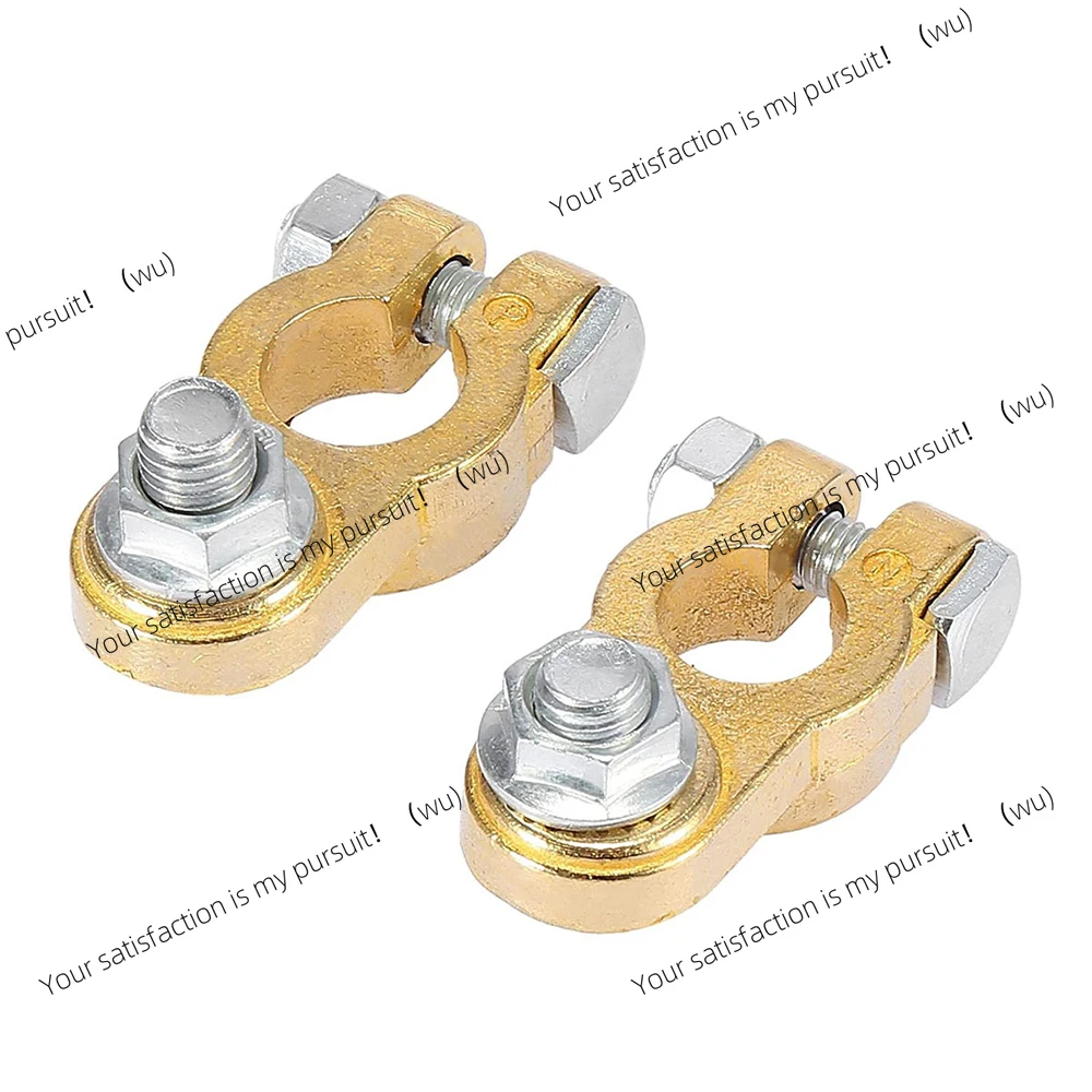 2Pcs Positive & Negative Electric Connector Clamps Car Battery Terminal Wire Cable Clamp Top Quick Post Terminal Auto Accessorie