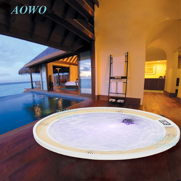 

4 Person Round Drop-in Tubs Inground Spa Outdoor Hot Tub And Baignoire Spa Round Built In Spa Pool For 2 4 Person