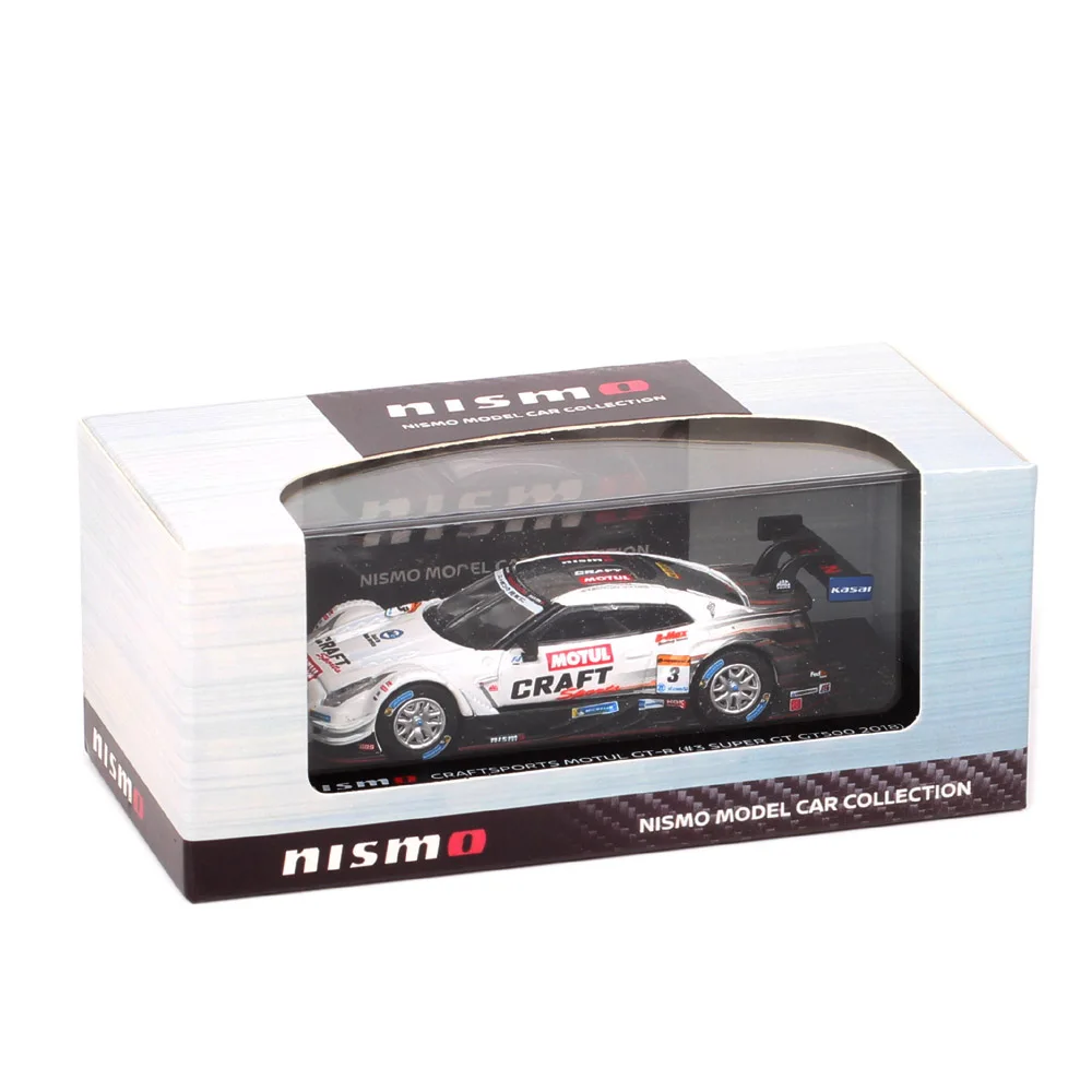 Nismo 1:64 Scale Nissan Craftsports Motul GTR #3 Super GT GT500 2018 Car Diecasts & Toy Vehicles Model Miniatures Acrylic Box