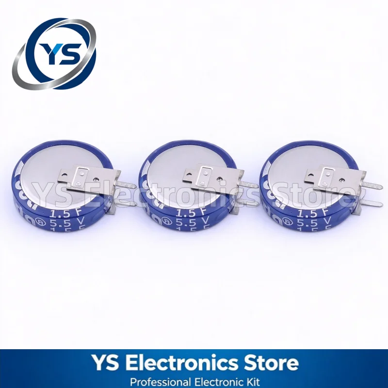 2pcs/lot 5.5V 1.5F V Type Terminal CDA CEN5R5155VF-ZG CEN Series Super Capacitor Ultra Farad Capacitors New High Quality