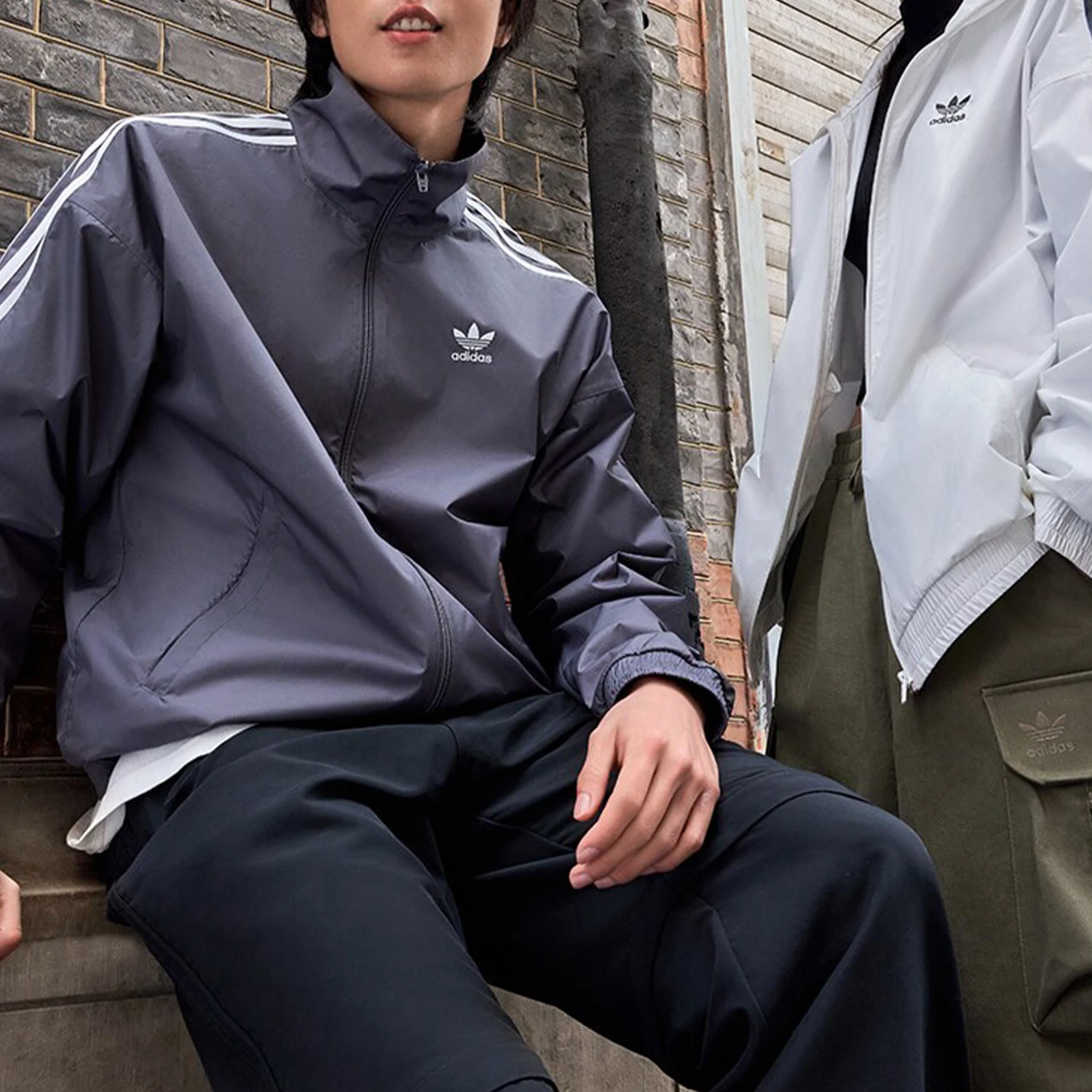 

Adidas подлинная новая оригинальная куртка унисекс с воротником-стойкой JI7533