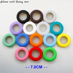 16 Colors 7.0CM Threaded Silicone Cup Bottom Cover Coaster Sleeve Cup Cover Sheath 70MM Wear-resistant Cup Case Cup Holder