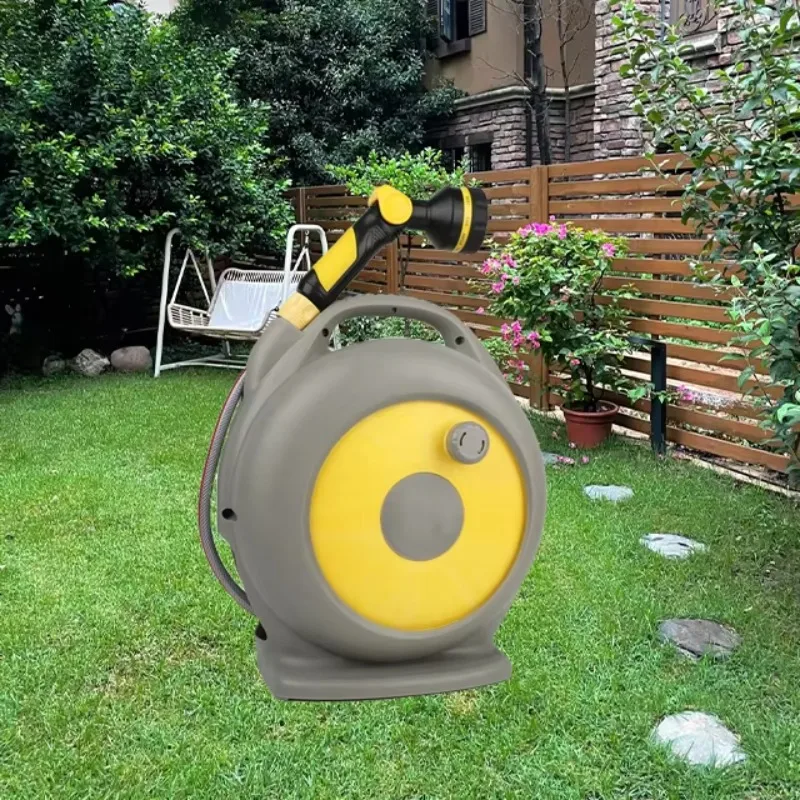 

Садовые инструменты для полива: 20-метровый садовый шланг на катушке, выдвижной шланг для полива двора, газона, патио