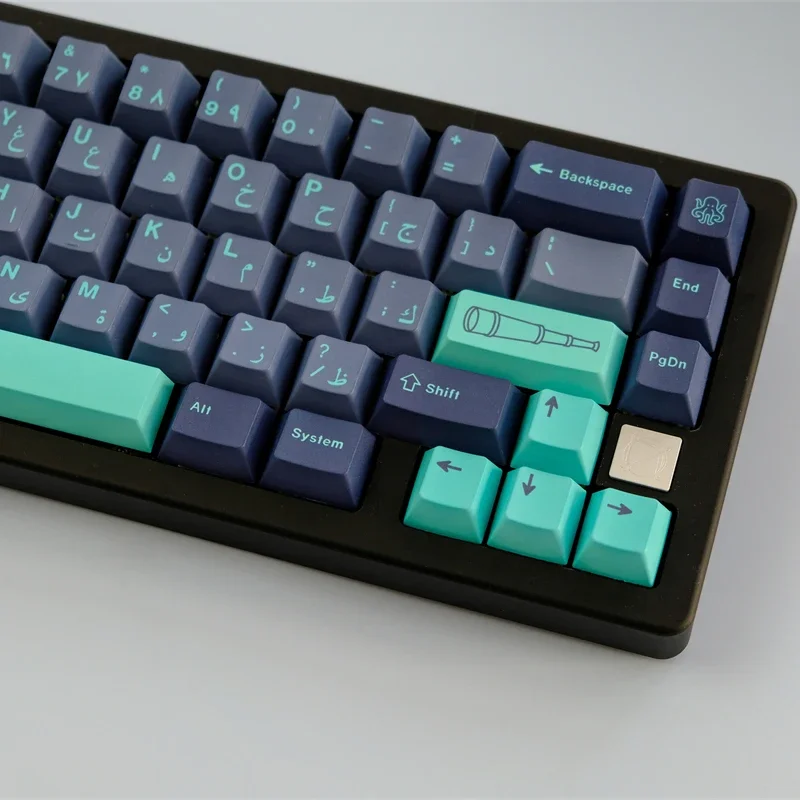 129 Keys/set  GMK Arabian Sea Keycaps Set Cherry Profile KeyCaps PBT Dye Subb Lightproof Keycap For 61 68 75 84 87 96 98 104 108