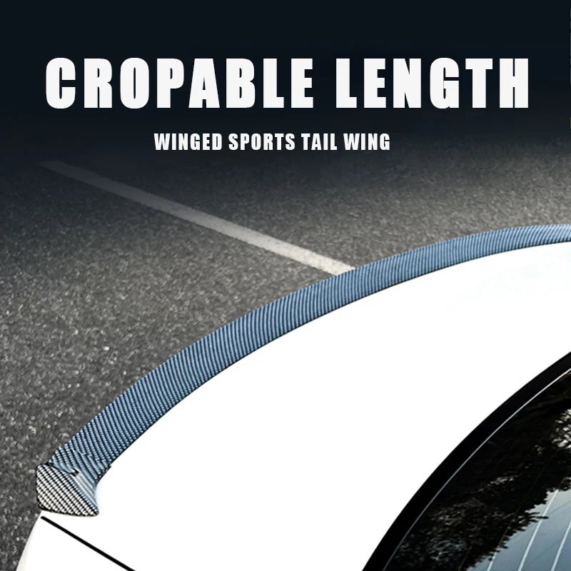 Universal Car Tronco Traseiro Spoiler Asas, Aumentar a Estabilidade de Condução, Reduzir a Resistência ao Vento, Decoração Tronco, Carros Acessórios, Novo