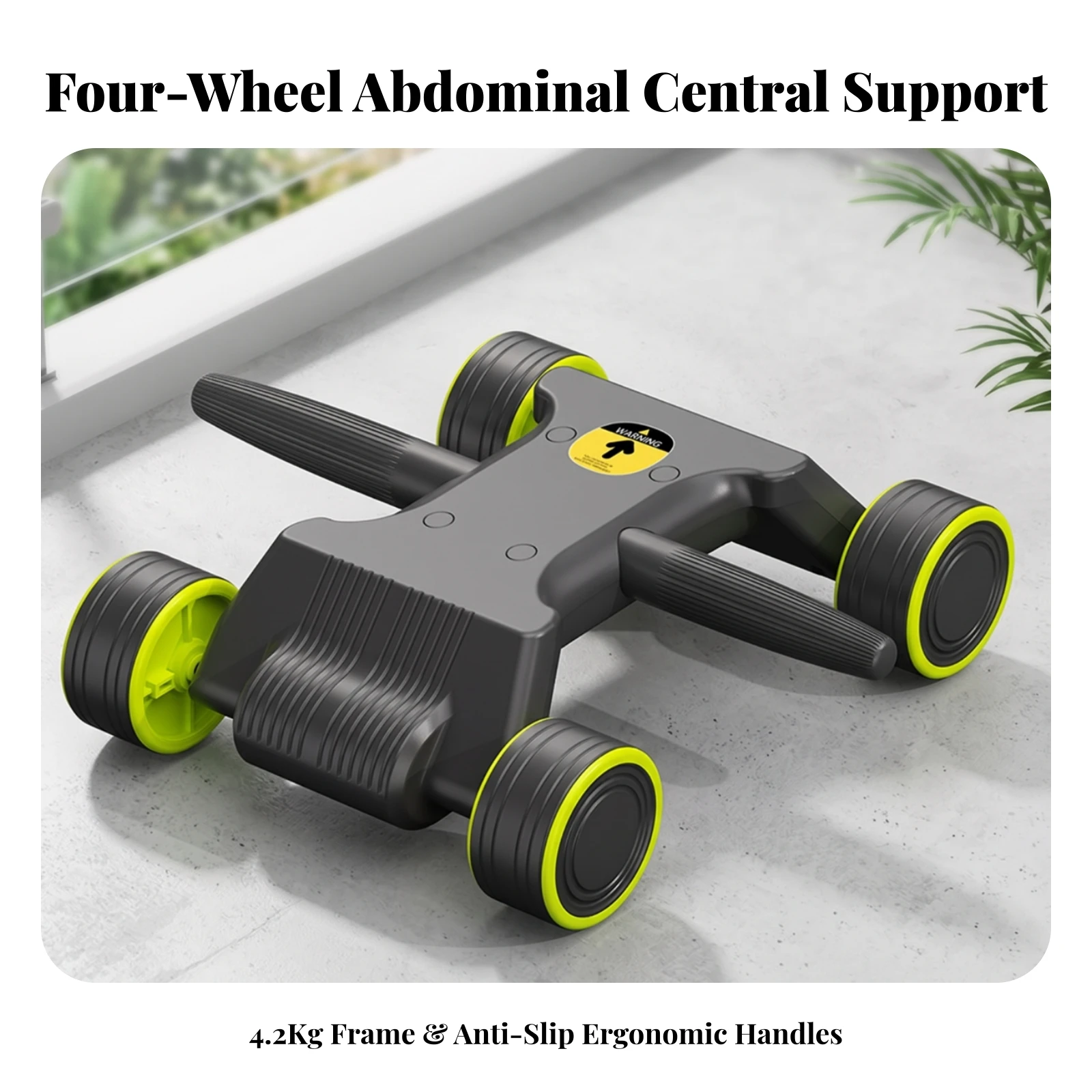 Ab Wheel Low-Profile Four-Whee - Home Gym In Apartment 评论和价格