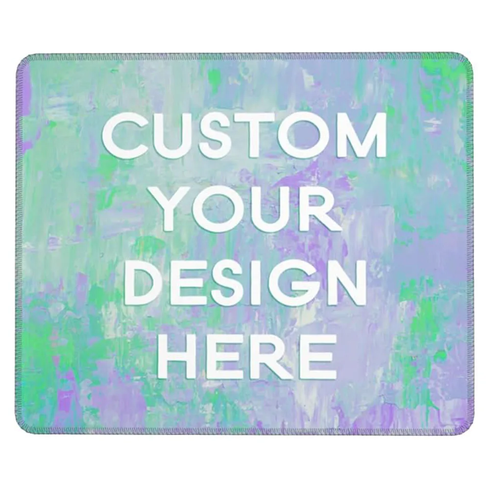 DIY Small Mouse Pad 22x18 with Non-Slip Rubber Base Waterproof Custom Mouse Pad for Women Men Wireless Mouse Laptops Home Travel