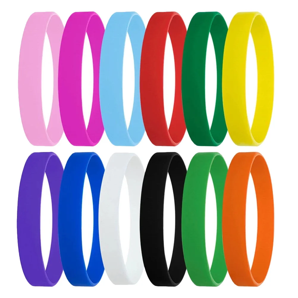 

12pcs Silicone Bracelets For Teens Adults Fluorescent Rubber Wristbands Party Favors Gift Encanto Theme Waterproof