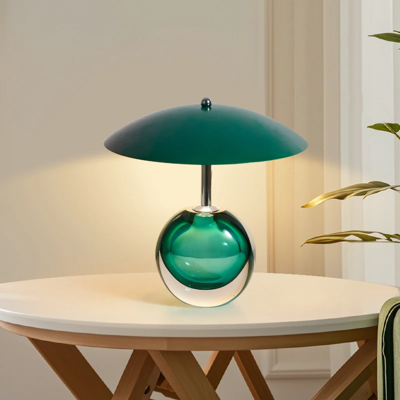 

American Creative Floor Lamp Bedroom Bedsides Light Luxury Glass Crystal Lampshade Master Living Room Hotel Cafe Bar Wall Sconce