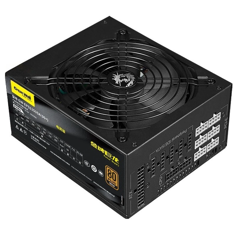 

Suitable for Great Wall rated 1250W Dragon GW-EPS1250DA e-sports version full module computer power supply