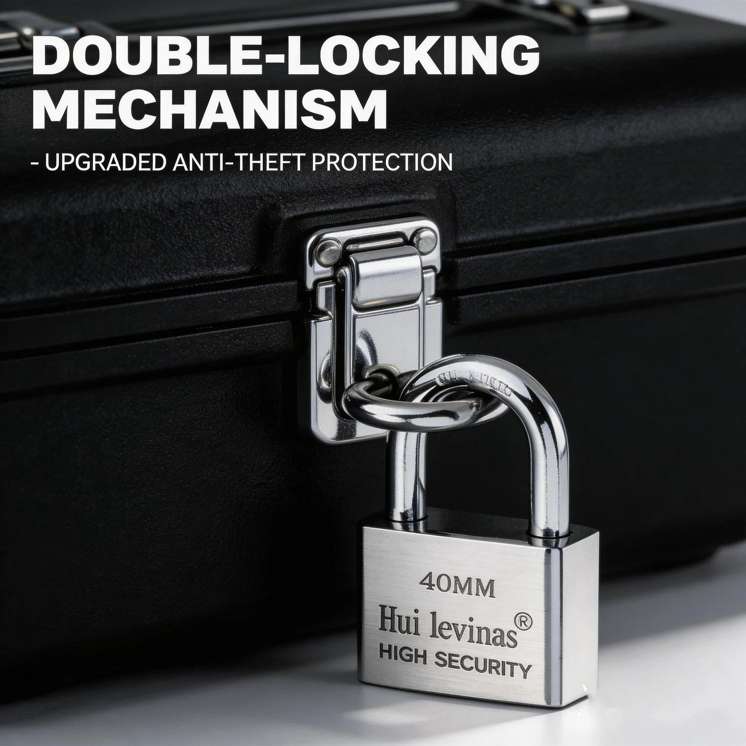 Keyed-Alike Padlock - Waterproof Rustproof Anti-Pry Lock, Long Shackle Padlock for Home, Dorm & Gate Security image 3