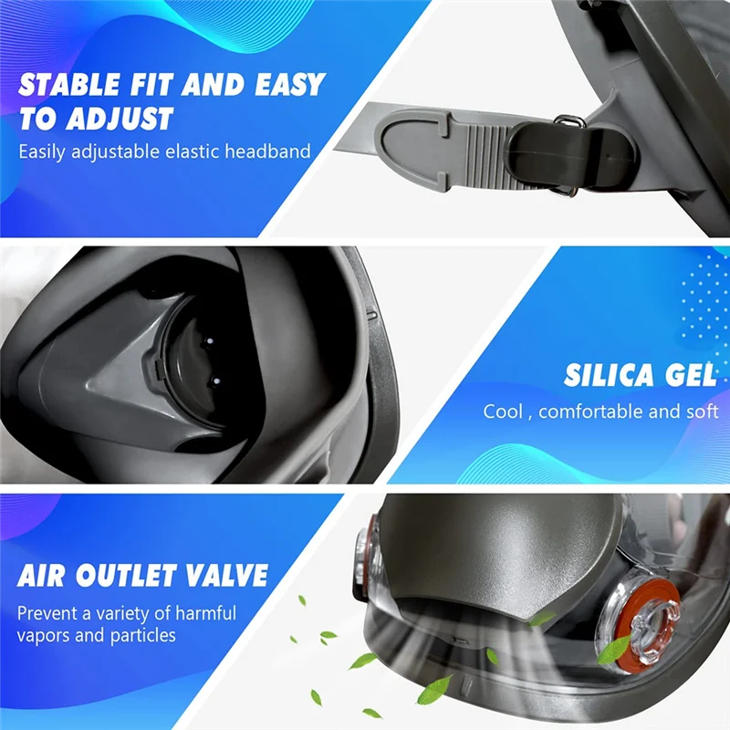 ABJT-1 Set Full Mask Dust-Proof With Filters Protection Dust Mask For Painting Protection