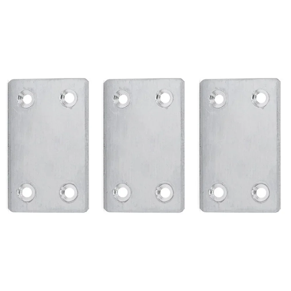 3pcs Stainless Steel 4 Holes Wooden Angle-Corner Brackets Furniture Flat Mending Repair Plate 60*38mm Furniture Accessories