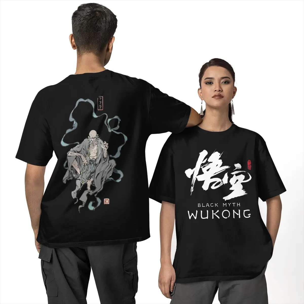 

Black Myth Wukong Printing T Shirt Summer Aesthetic T Shirts Cotton Harajuku Tshirt For Adult Short Sleeve Print Clothes