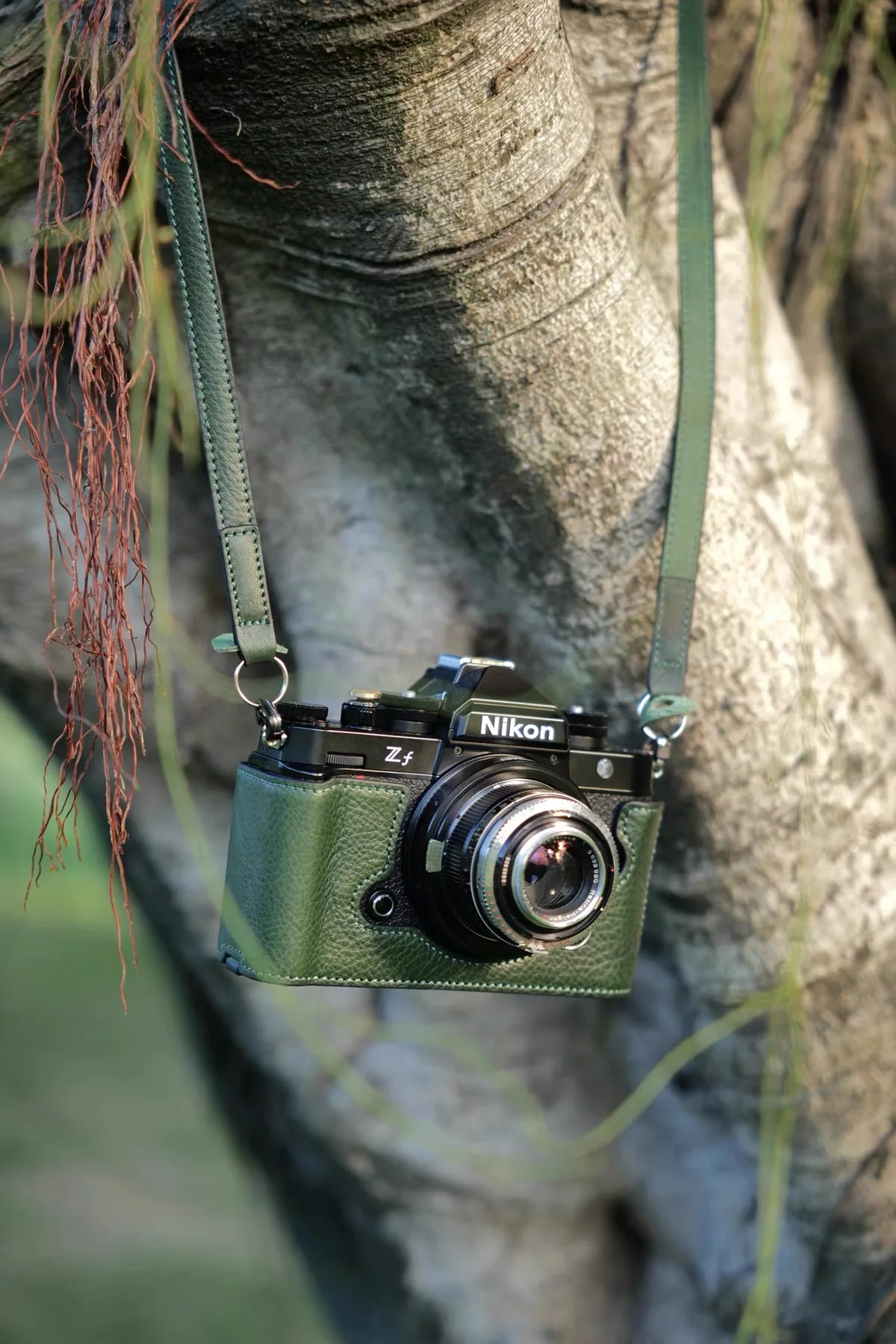 NEW Handmade Camera Bag for Nikon ZF Camera Protection Case, Cowhide ZF Base, Genuine Leather Shoulder Strap Accessories.