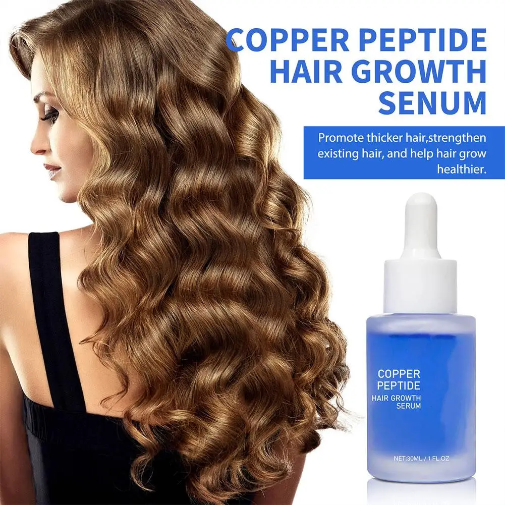 Copper Peptide Hair Density Serum Hair Care Nourishing Treatment Damage Liquid Hair Moisturizing Loss Anti-hair H7J9