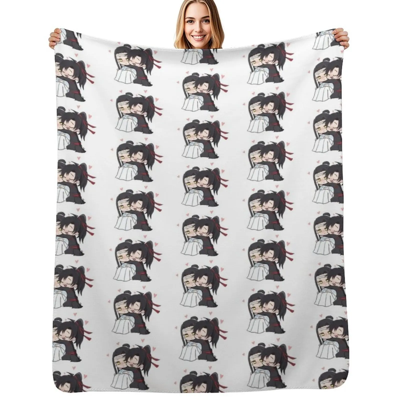 Wangxian Throw Blanket Warm Accent Blanket for Living Room Decoration
