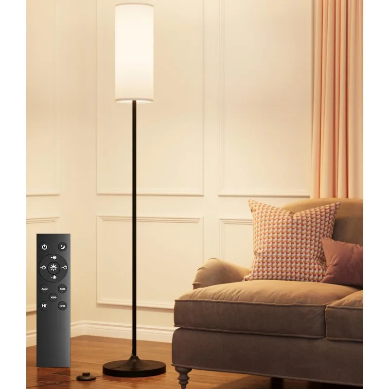 LED Floor Lamp for Living Room, Dimmable Standing Lamps with Foot Switch,Remote Custom Color Temperature Pole Lamp 3