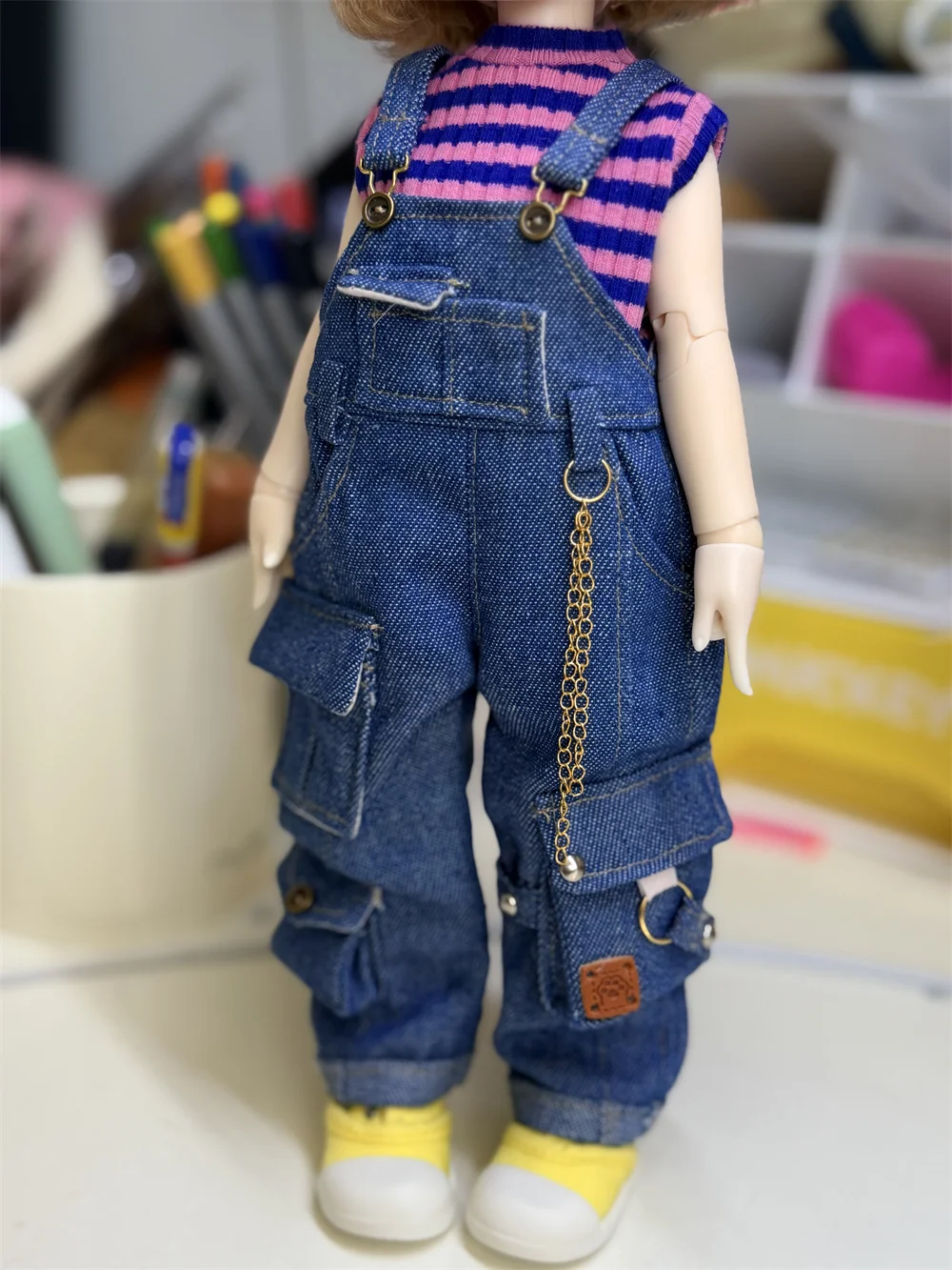 

（customization 30day）BJD doll clothes suitable for 1/4 1/6 size white pants clothing set doll accessories (5 points)
