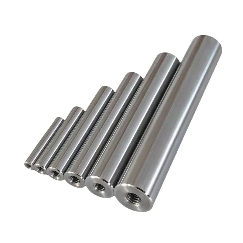 2PCS Chromed Harden Solid Linear Shaft with M3/M8/M6 Thread Hole OD6/8/10/12/16/20mm Optical Shaft Precision Application