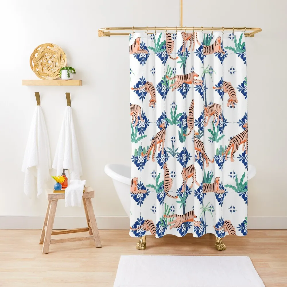 

Tigers in Morocco #animalprint #painting Shower Curtain Shower For Bathroom For The Bathroom Bathroom Fabric Shower Bath Curtain