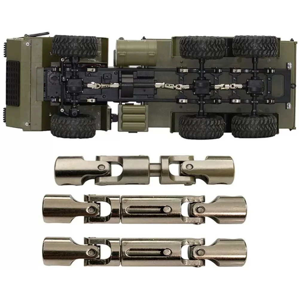 

Six-wheel Drive RC Military Truck Driveshaft Suitable for FY004 B16 Toy Cars Alloy Frame Universal Joint Upgrade Parts