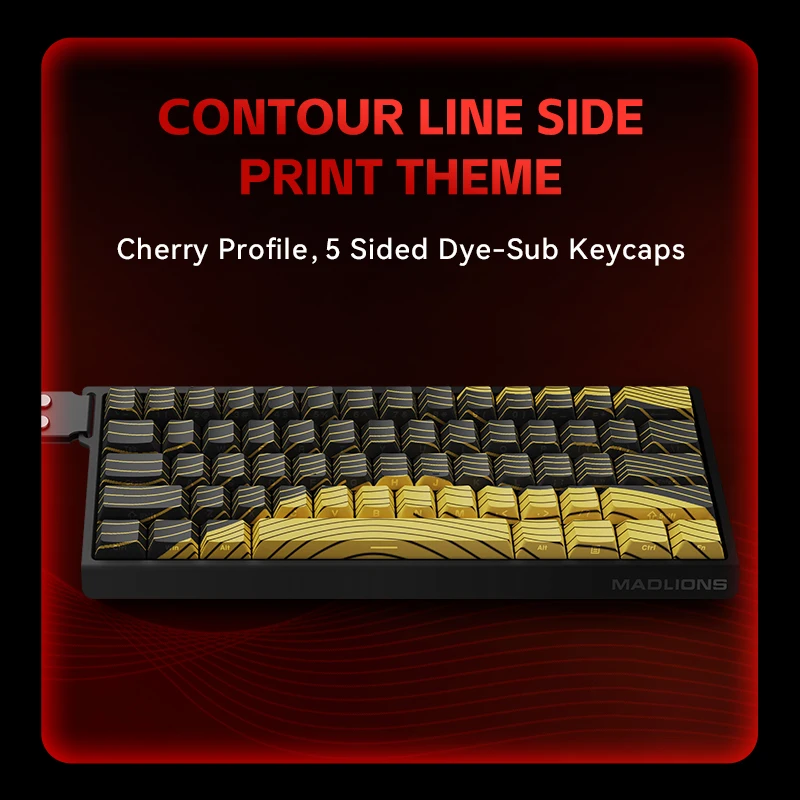 FGG MADLIONS MAD 60/68 HE Wired Gaming Keyboard Magnetic Switch 8K 60% Layout Hot Swappable Rapid Trigger RGB Custom Keyboard