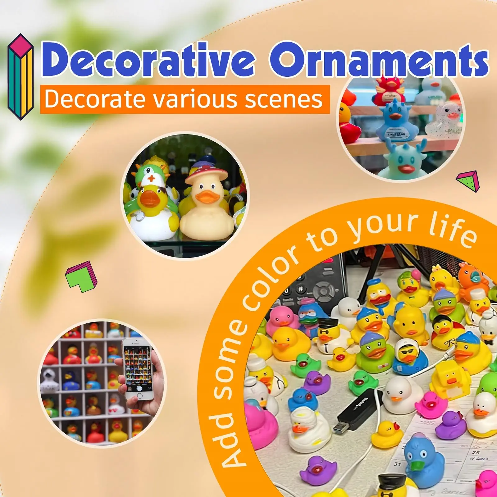 Mini rubber ducks assortiment voor kinderfeestjes en cadeaus_voghion.com