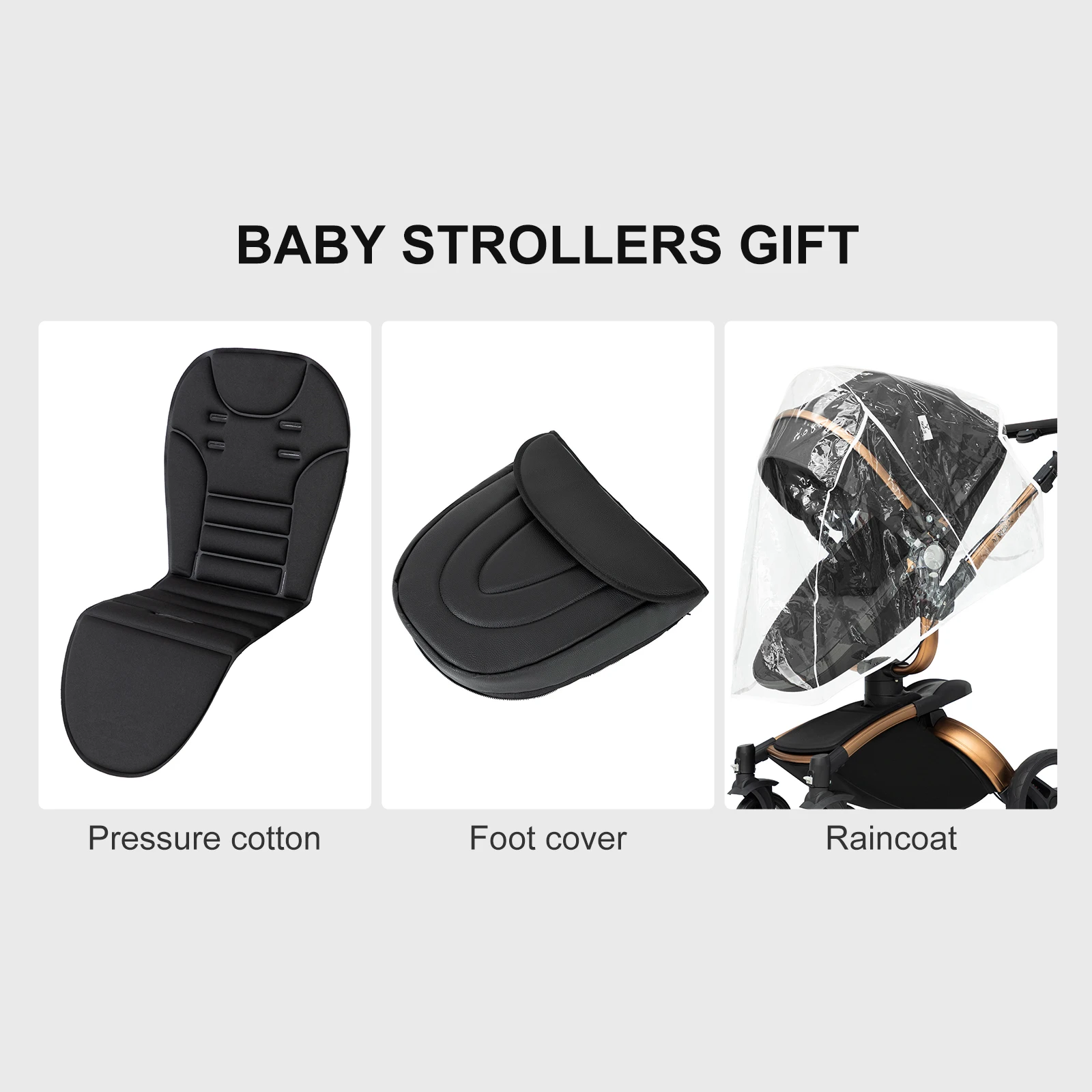 Baby Stroller 3 in 1 Strollers Baby Trolley Tricycle Folding  Baby Walker High Landscape Luxury Baby Car  Newborn Baby Stroller