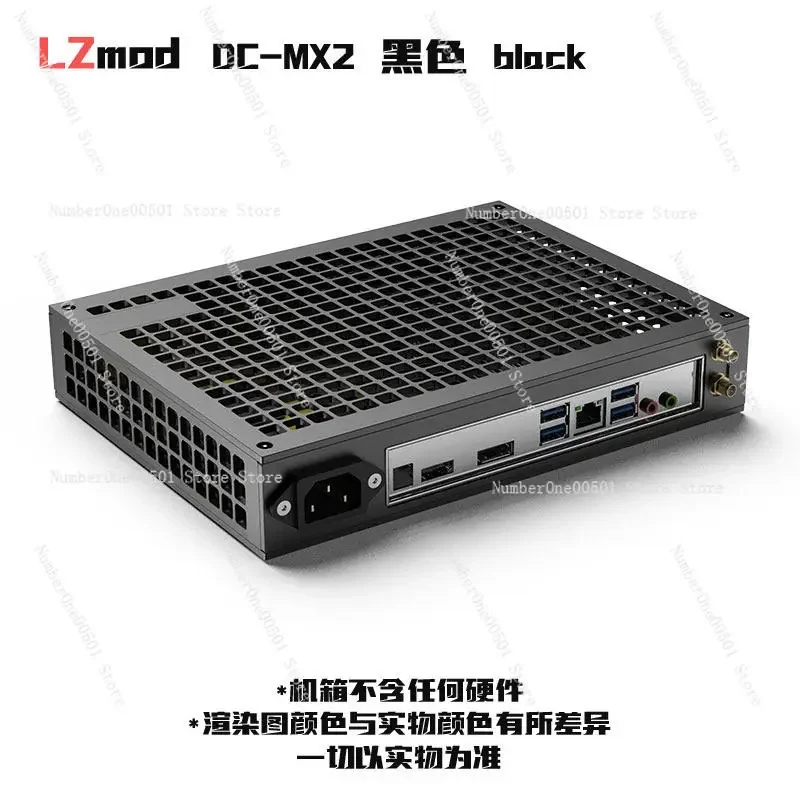 Lzmod DC-MX2 1.8L Thin ITX Half Height Case All Aluminum Dual Sided Chamfering Mini PC Chassis