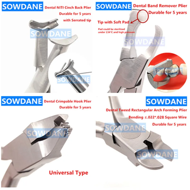 Dental Orthodontic Plier Band Removing Forcep Bracket Brace Remover Plier,Weingart NITI Wire Back Plier Dental Instrument Tool