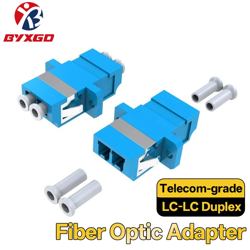 BYXGD LC‑LC Fiber Optic Coupler, ≤0.2dB Low Insertion Loss, Grade‑A Ceramic Sleeve, High Return Loss, Data Center FTTH Use