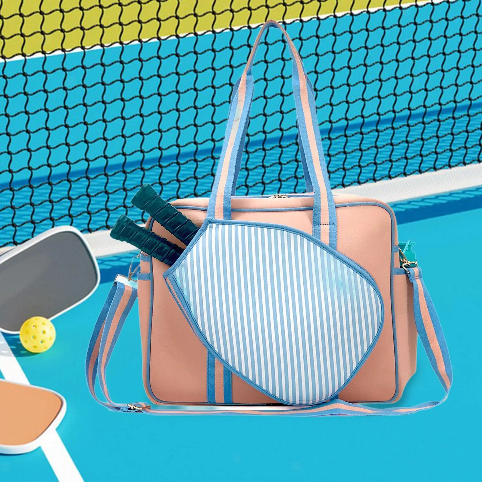 Tas pictleball tas Paddle Pickleball untuk pria wanita tas tangan tenis tas olahraga