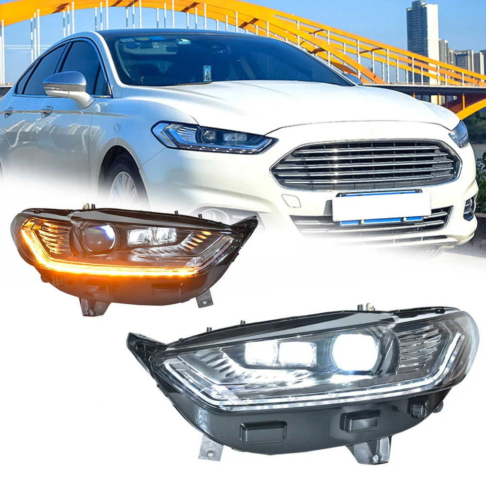

Styling LED HeadLights for FORD FUNSION MONDEO 13-16 full led DRL Car head lamp Assembly Signal Auto Accessories Modified Lamp