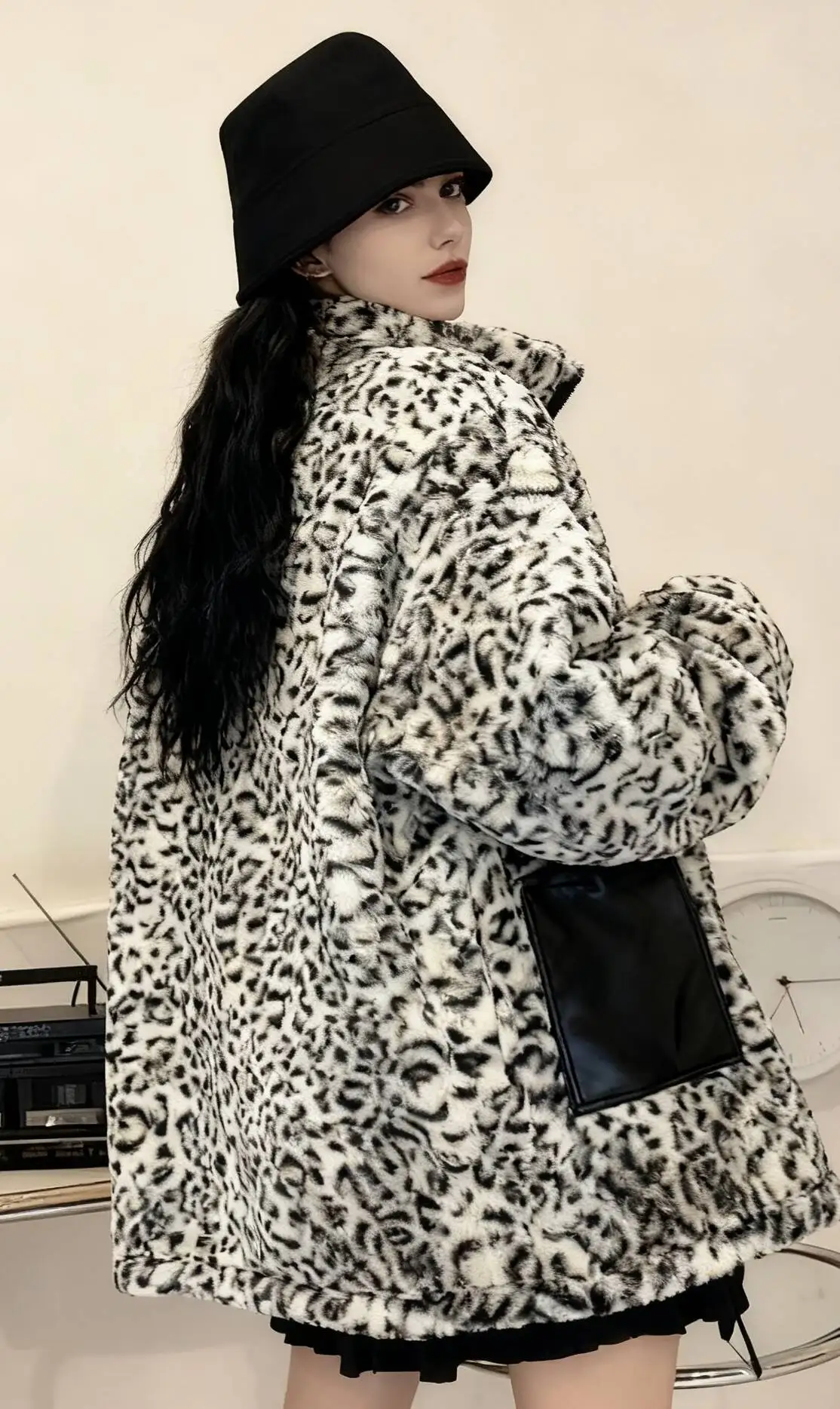 

Женские парки Femme, зимние шерстяные парки с рисунком Argyle, плиссированные на пуговицах, трапециевидные, с закрытой талией, прессованные, миди, изящные, для колледжа, школы 2025