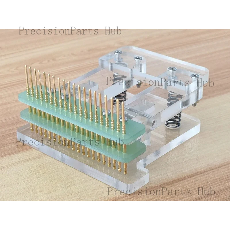 LCD Screen Test PCB Clamp Tooling Fixture Probe Pogo Pin Programming Download 2.54