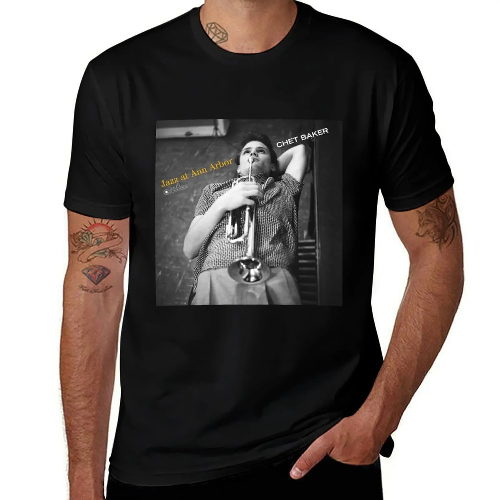 chet baker T-Shirt Comfortable Workout Short Sleeve Shirt T-Shirt