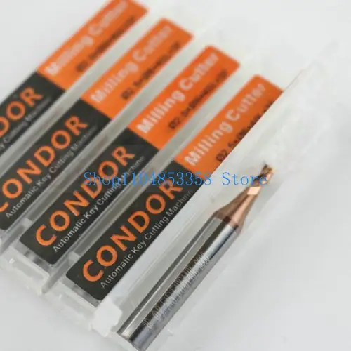 Imagen 2 del producto Fresa y sonda aptas para máquinas cortadoras llaves automáticas Condor XC002 XP005-Dolphin XC009, 1,0mm, 1,5mm, 2,0mm y 2,5mm