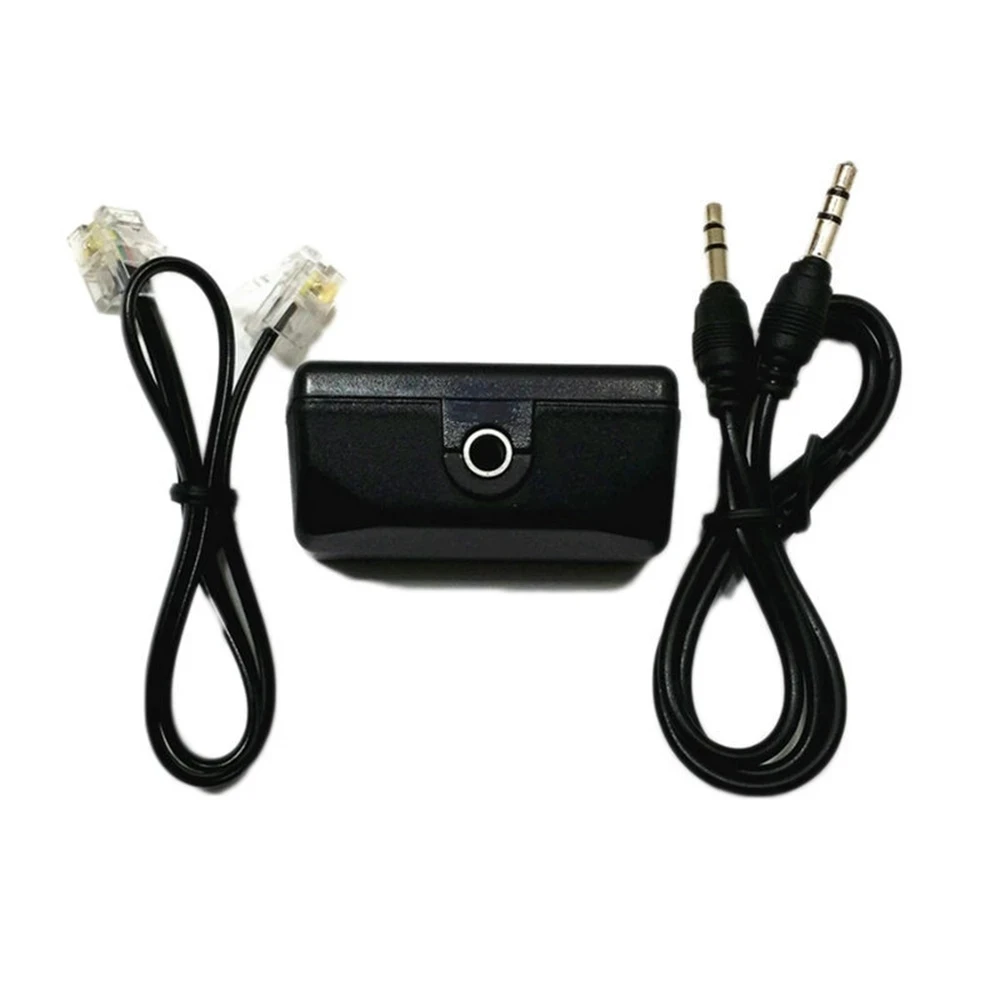 3 in1 Telephone Adapter For Digital Voice Recorder Telephone Line Audio Cable Line-in Cable Support 3.5mm MIC Interface