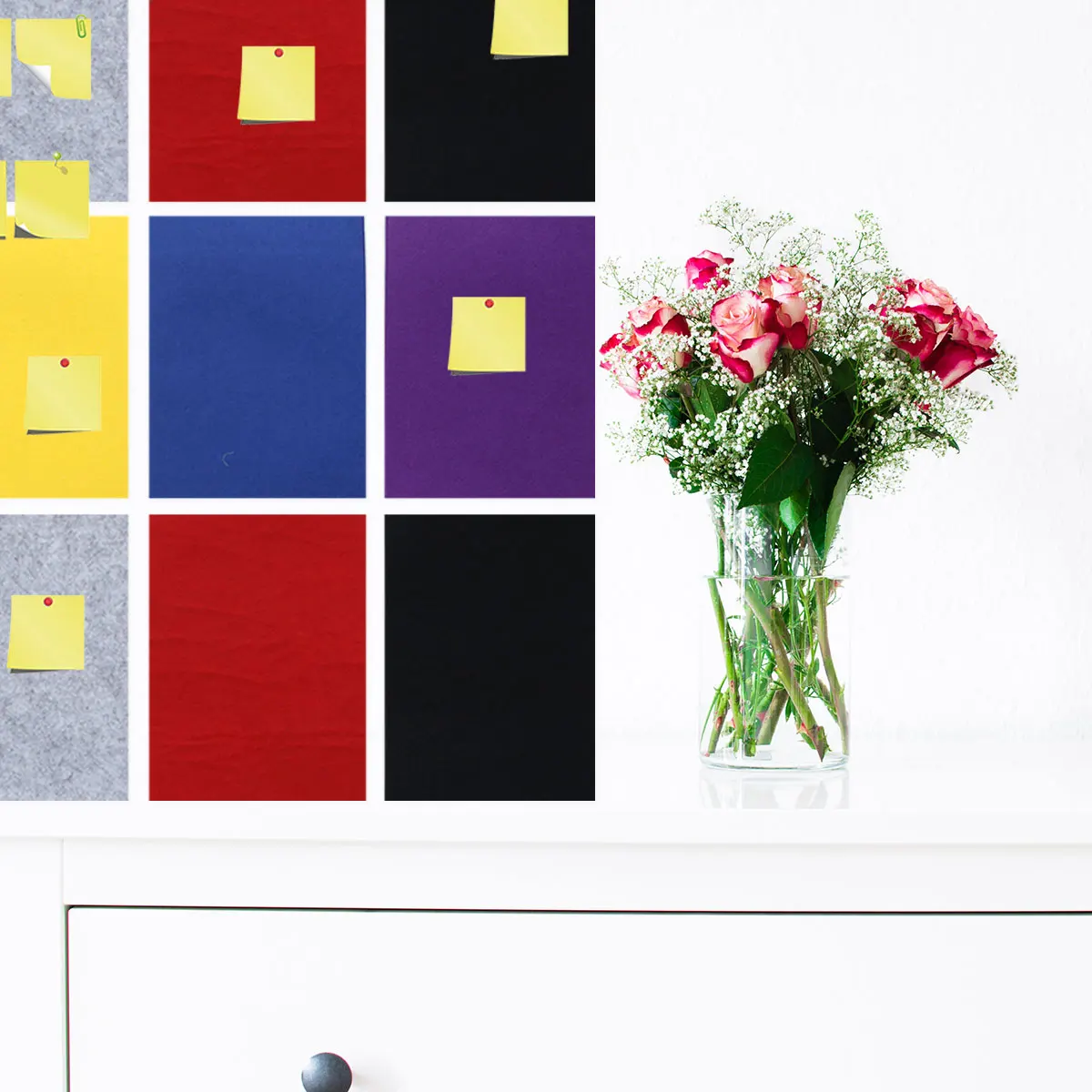 

15 Pcs Colored Felt Cloth Fabric Furniture Pads Kindergarten DIY Crafts Holiday New Year Decoration Adhesive Decorate