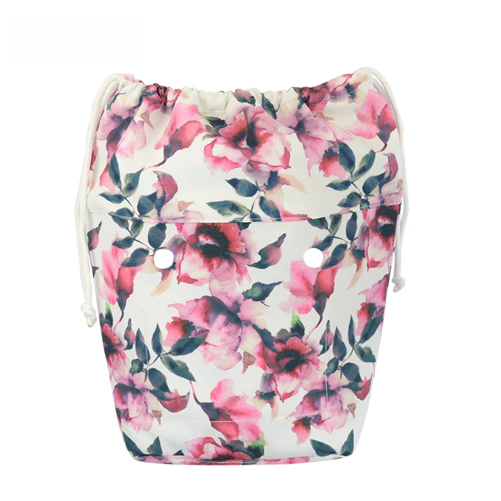 New Large Capacity Classic Mini Drawstring Floral Inner Lining Insert Obag Organizer for O bag Inner Pocket Accessories view 6