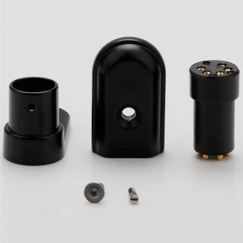 B03B-Vinyl LP Phono For SME Connect Socket 5Pin DIN Female 90 Degree Right Angle Socket For SME Audio Tonearm Cable 5 Pin