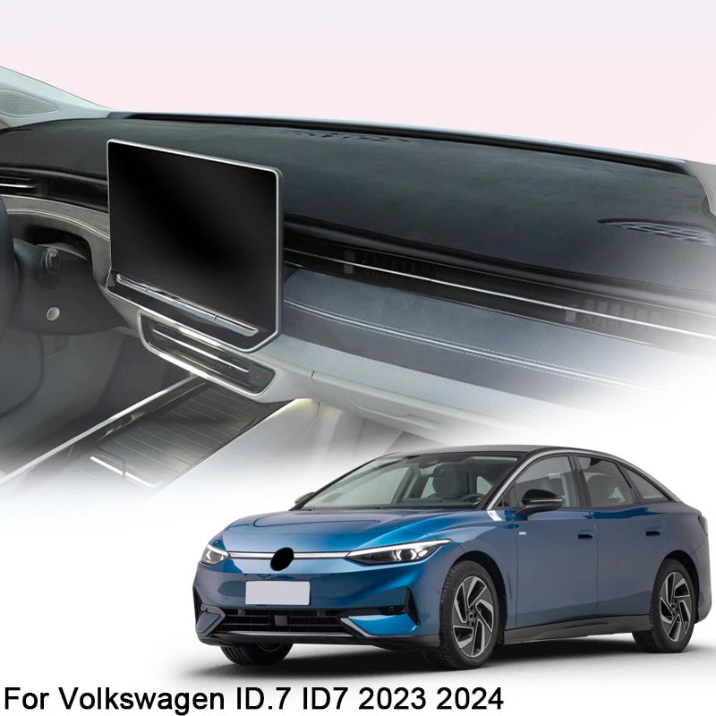 

For Volkswagen ID.7 ID7 2023-2025 Car Dashboard Protective Mat Shade Cushion Pad Rose Carpet Mat Cover Automobiles Accessories
