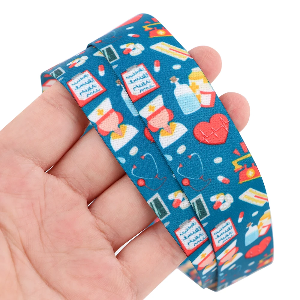 دكتور ممرضة اسهم سلامة معلقة الرقبة حزام الحبل للهاتف المحمول معرف اسم شارة حامل مفاتيح حلقة ملحقات الهاتف