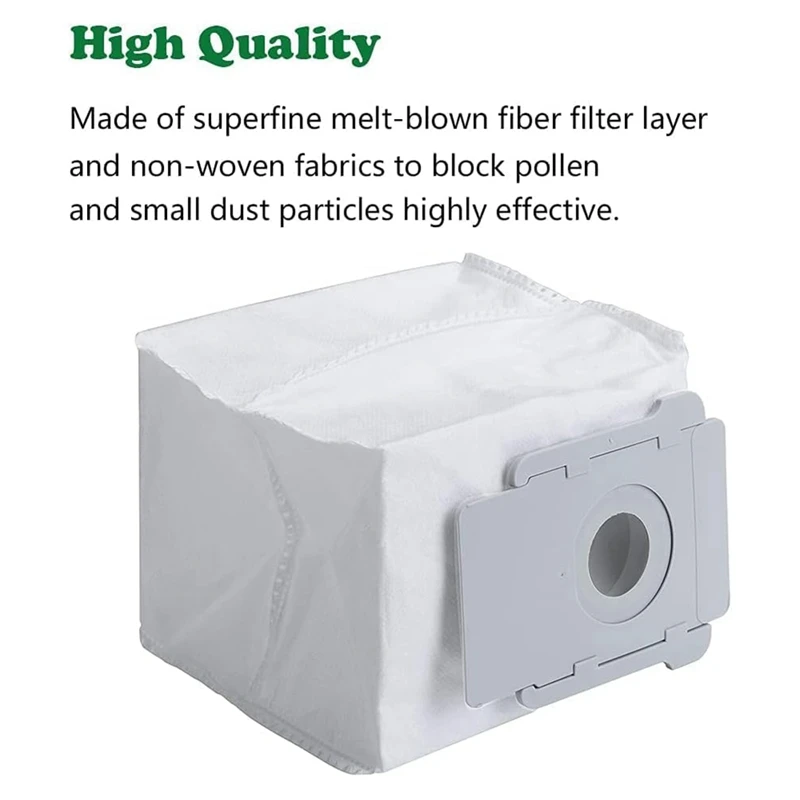 10 عبوات من فلاتر HEPA و6 عبوات من أكياس الغبار المكنسة الكهربائية لسلسلة Roomba I&E I7 I7+ I8 I3 I6+/Plus E5 E6 E7 ملحقات المكنسة الكهربائية