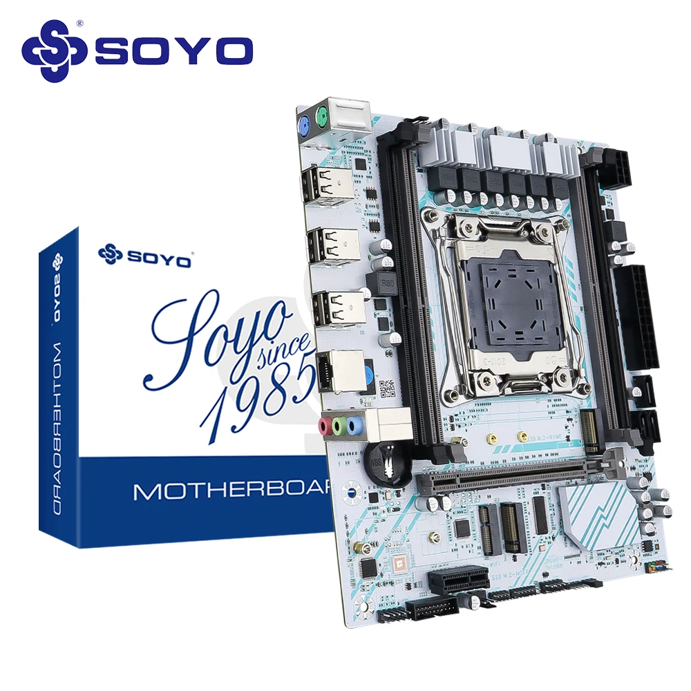 

SOYO New X99 Motherboard LGA2011-3 Supports E5 V3/V4 Series CPU Dual-channel DDR4 RAM, M.2 PCIE NVME for Desktop Computers