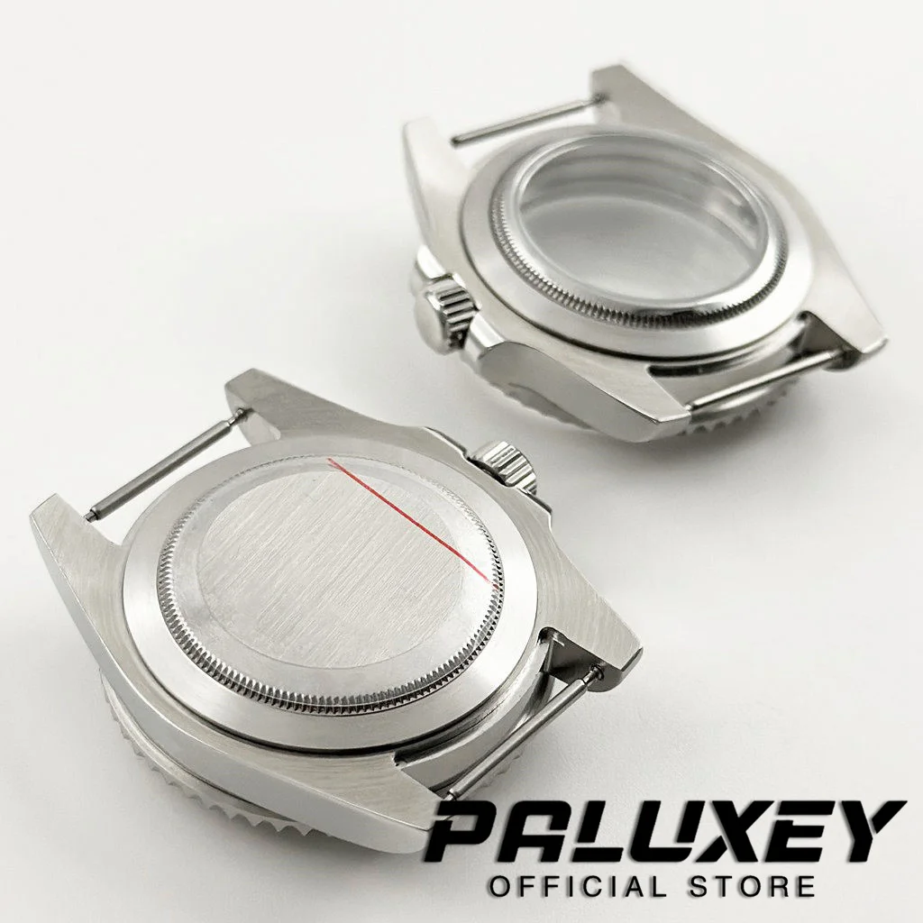 مقاوم للماء NH35 الفرعية صندوق ساعة 40 مللي متر الألومنيوم الحافة ل NH34 NH35 NH36 NH38 ETA2824 الياقوت الزجاج حركة حاوية من الفولاذ المقاوم للصدأ