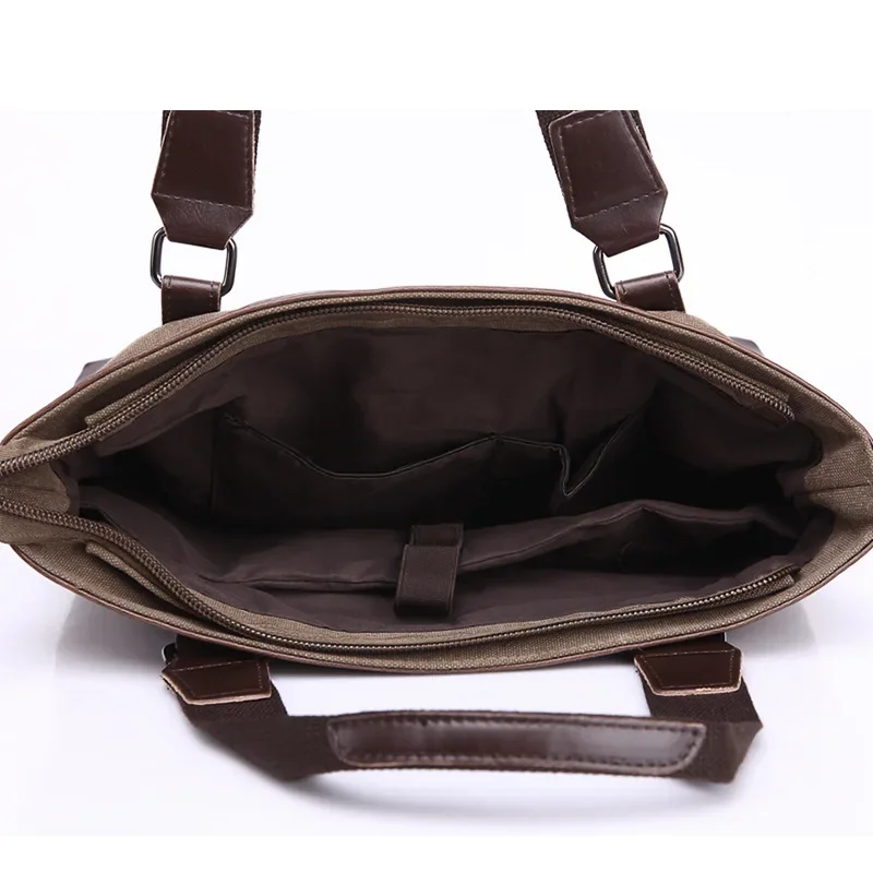 Nuevo diseño caqui Casual Vintage multifunción suave bolso de viaje de lona para hombre bandolera de hombro para hombre bolsa 가