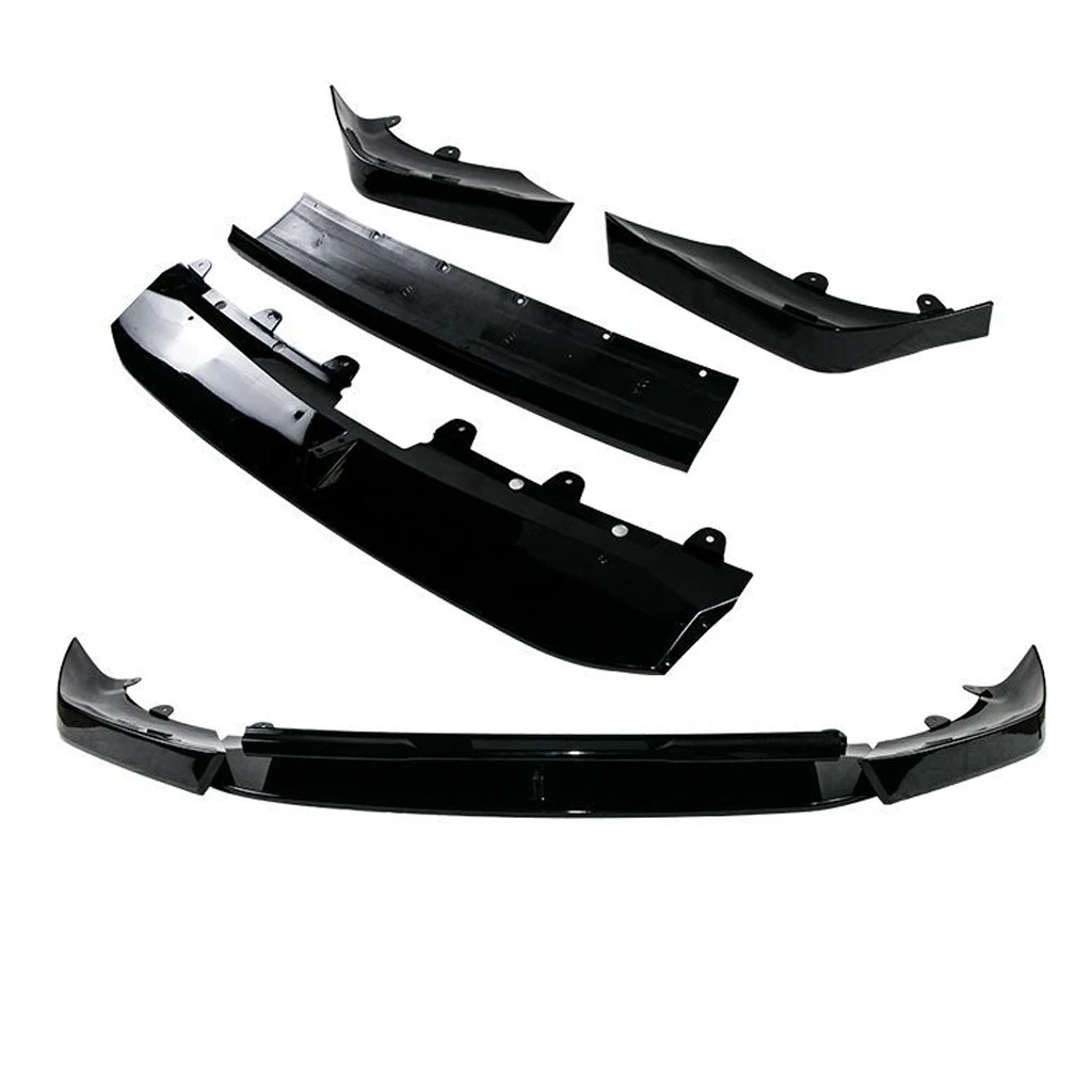 Front Bumper Splitter Lip Spoiler Diffuser Guard Body Kit Cover For BMW X3 G01 X4 G02 ix3 G08 M Pack 2021 2022 2023 Gloss Black